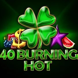 40 Burning Hot slot logo by Amusnet Interactive at Regal Rush Casino40 Burning Hot
