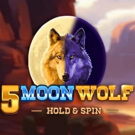 5 Moon Wolf slot logo by Apparat Gaming at Regal Rush Casino5 Moon Wolf