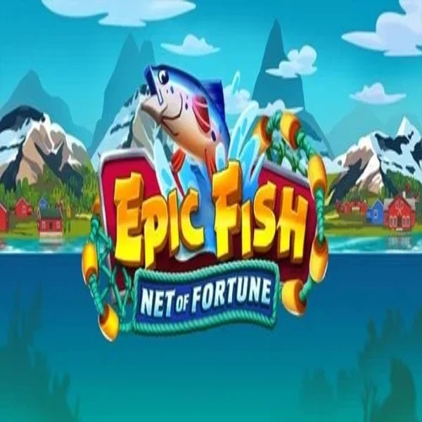 Epic Fish Net of Fortune game by Quickspin – logo hosted on Regal Rush Casino