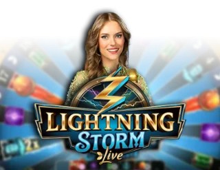 Lightning Storm logo by Evolution Regal Rush Casino