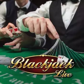 Live Blackjack game by Evolution – logo hosted on Regal Rush Casino