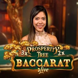 Prosperity Tree Baccarat logo by Evolution at Regal Rush Casino
