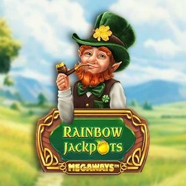 Rainbow Jackpots Megaways logo by Red Tiger Gaming at Regal Rush Casino