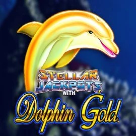 Dolphin Gold with Stellar Jackpots logo by Lightning Box Game Regal Rush Casino